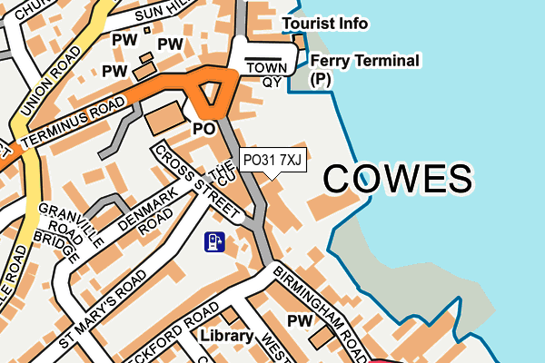 PO31 7XJ map - OS OpenMap – Local (Ordnance Survey)
