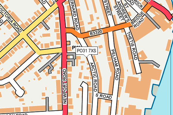 PO31 7XS map - OS OpenMap – Local (Ordnance Survey)