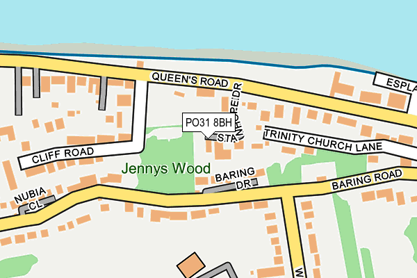 PO31 8BH map - OS OpenMap – Local (Ordnance Survey)