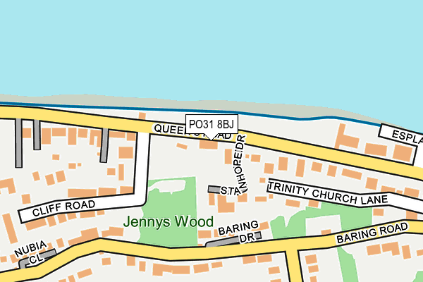 PO31 8BJ map - OS OpenMap – Local (Ordnance Survey)