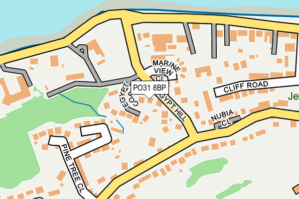 PO31 8BP map - OS OpenMap – Local (Ordnance Survey)