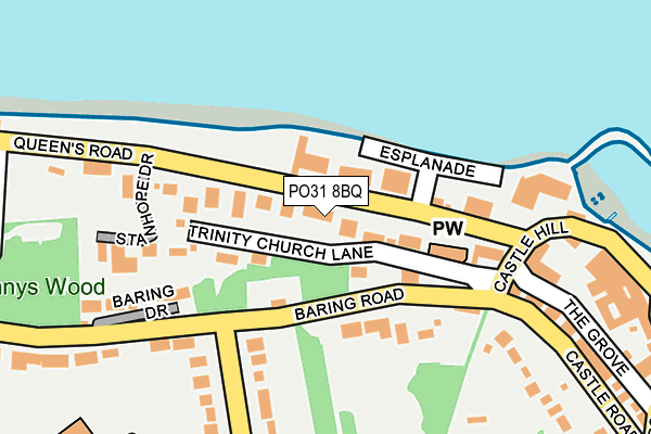 PO31 8BQ map - OS OpenMap – Local (Ordnance Survey)