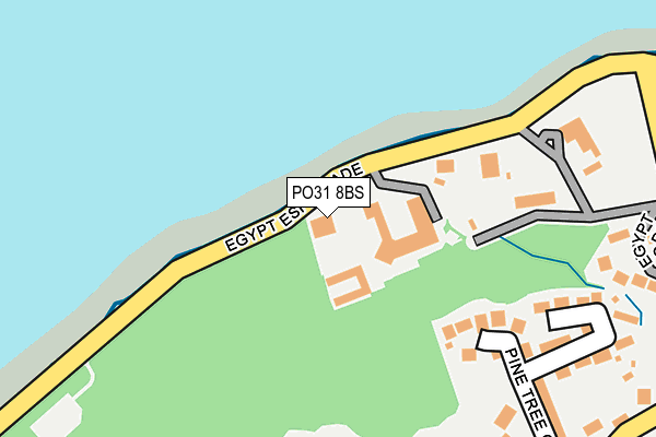 PO31 8BS map - OS OpenMap – Local (Ordnance Survey)