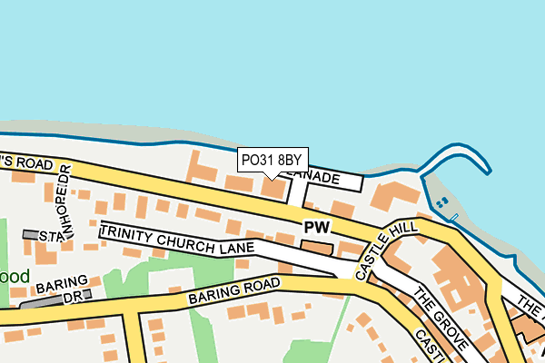 PO31 8BY map - OS OpenMap – Local (Ordnance Survey)