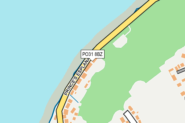PO31 8BZ map - OS OpenMap – Local (Ordnance Survey)