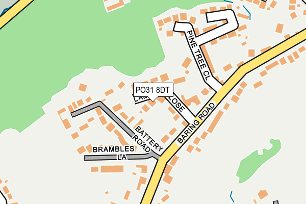 PO31 8DT map - OS OpenMap – Local (Ordnance Survey)