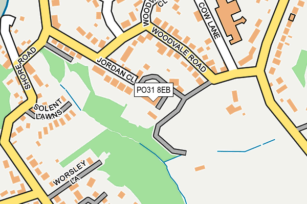 PO31 8EB map - OS OpenMap – Local (Ordnance Survey)