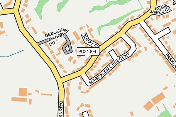 PO31 8EL map - OS OpenMap – Local (Ordnance Survey)