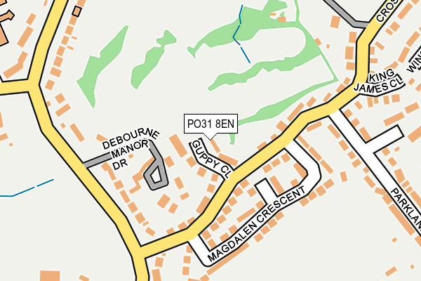 PO31 8EN map - OS OpenMap – Local (Ordnance Survey)