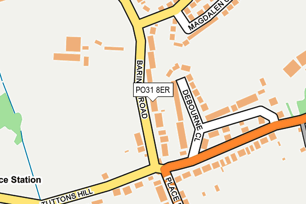 PO31 8ER map - OS OpenMap – Local (Ordnance Survey)