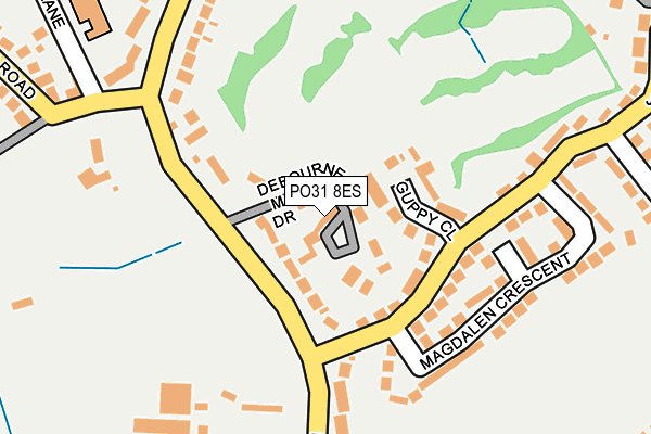 PO31 8ES map - OS OpenMap – Local (Ordnance Survey)