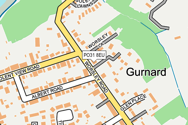 PO31 8EU map - OS OpenMap – Local (Ordnance Survey)