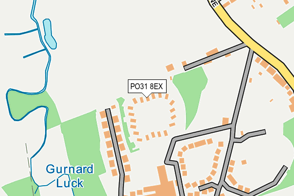 PO31 8EX map - OS OpenMap – Local (Ordnance Survey)