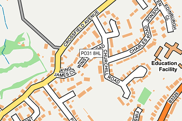 PO31 8HL map - OS OpenMap – Local (Ordnance Survey)