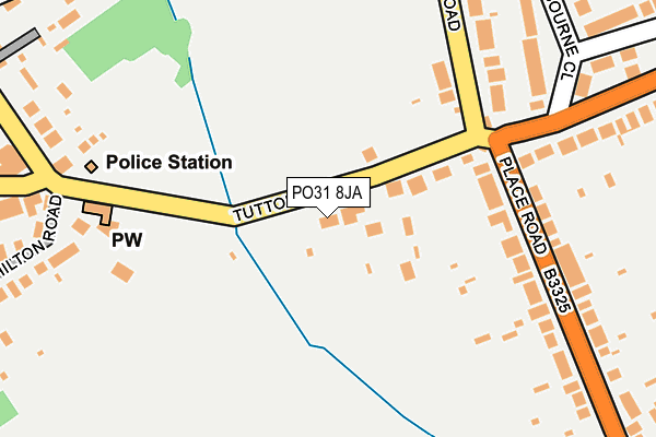 PO31 8JA map - OS OpenMap – Local (Ordnance Survey)