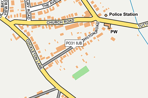 PO31 8JB map - OS OpenMap – Local (Ordnance Survey)