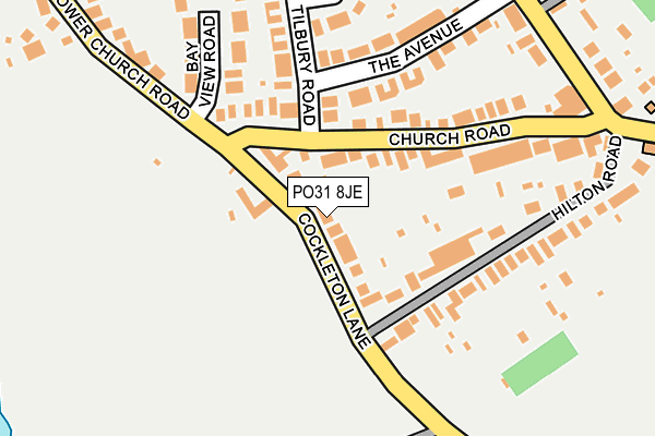 PO31 8JE map - OS OpenMap – Local (Ordnance Survey)