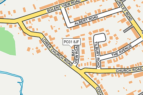 PO31 8JF map - OS OpenMap – Local (Ordnance Survey)