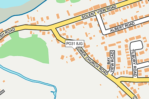 PO31 8JG map - OS OpenMap – Local (Ordnance Survey)