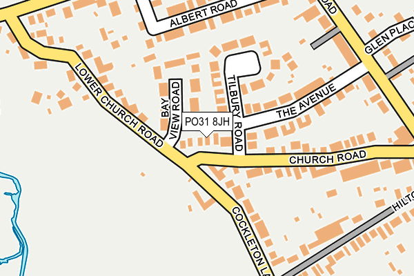PO31 8JH map - OS OpenMap – Local (Ordnance Survey)