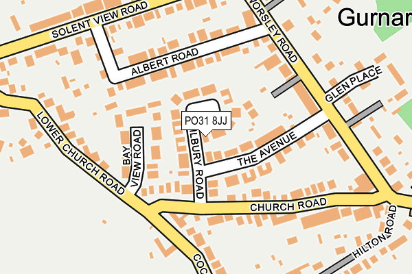 PO31 8JJ map - OS OpenMap – Local (Ordnance Survey)