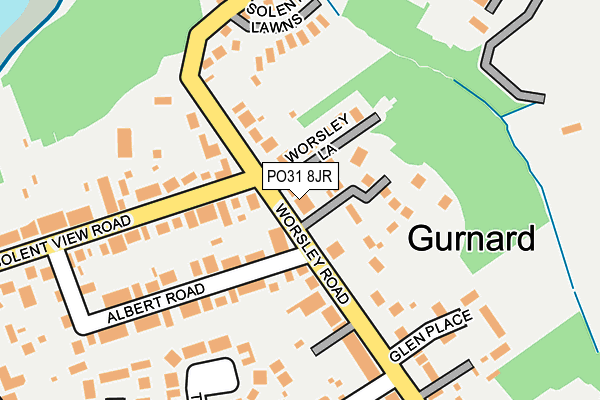 PO31 8JR map - OS OpenMap – Local (Ordnance Survey)