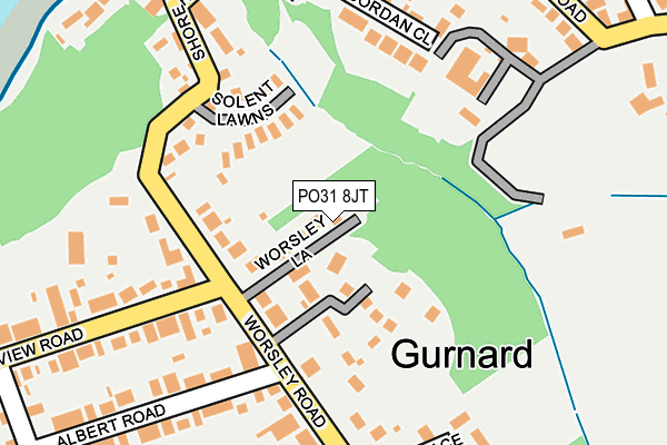 PO31 8JT map - OS OpenMap – Local (Ordnance Survey)