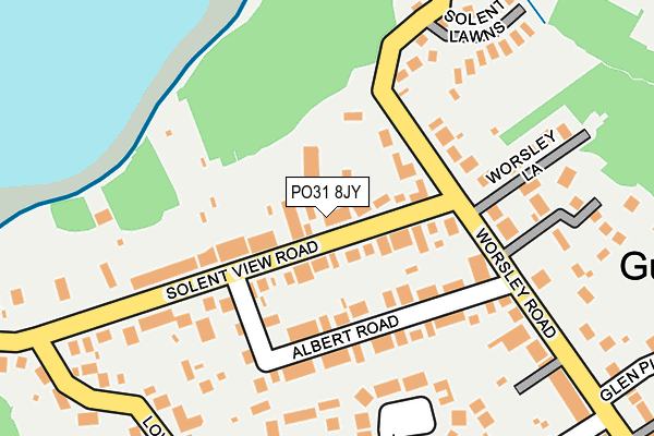 PO31 8JY map - OS OpenMap – Local (Ordnance Survey)