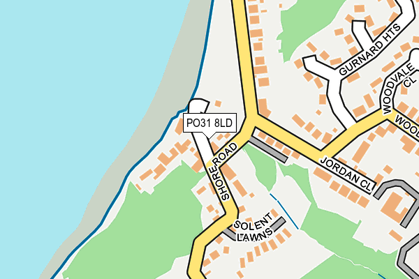 PO31 8LD map - OS OpenMap – Local (Ordnance Survey)