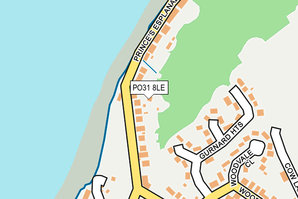 PO31 8LE map - OS OpenMap – Local (Ordnance Survey)