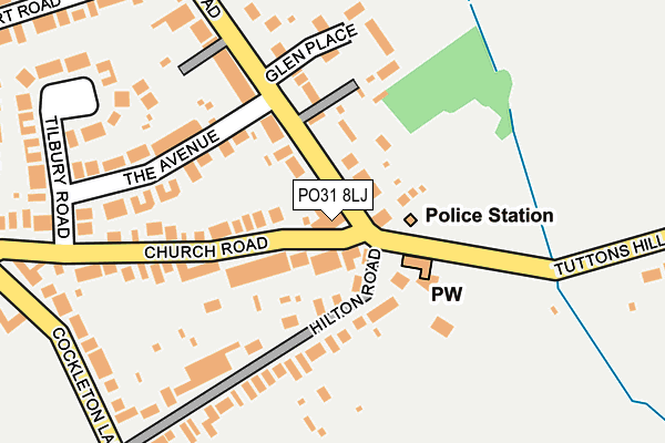 PO31 8LJ map - OS OpenMap – Local (Ordnance Survey)