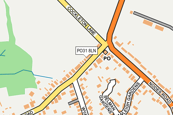 PO31 8LN map - OS OpenMap – Local (Ordnance Survey)