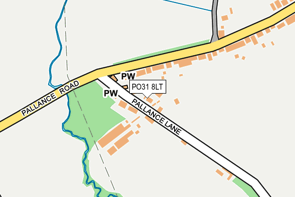 PO31 8LT map - OS OpenMap – Local (Ordnance Survey)