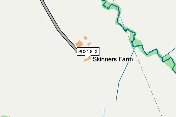 PO31 8LX map - OS OpenMap – Local (Ordnance Survey)