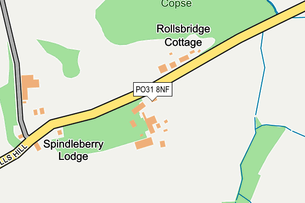 PO31 8NF map - OS OpenMap – Local (Ordnance Survey)