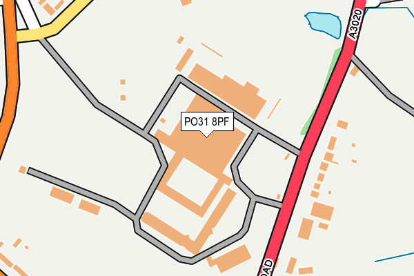 PO31 8PF map - OS OpenMap – Local (Ordnance Survey)