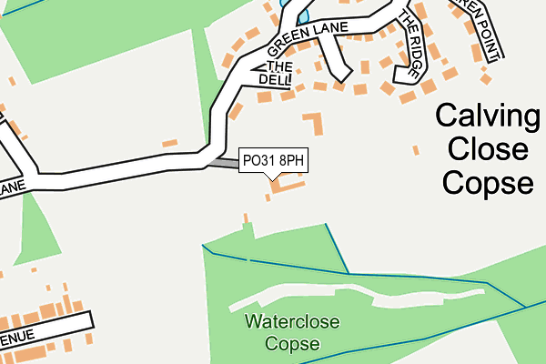 PO31 8PH map - OS OpenMap – Local (Ordnance Survey)