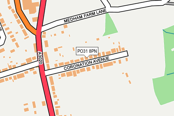 PO31 8PN map - OS OpenMap – Local (Ordnance Survey)