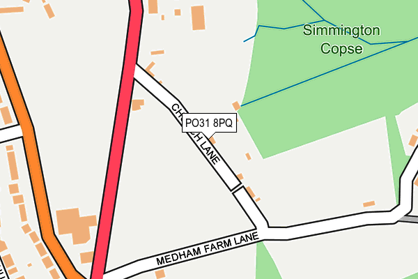 PO31 8PQ map - OS OpenMap – Local (Ordnance Survey)