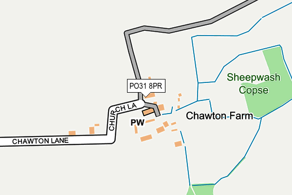 PO31 8PR map - OS OpenMap – Local (Ordnance Survey)