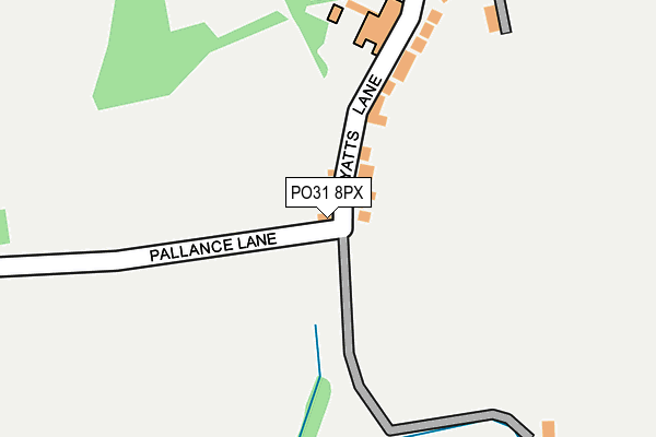 PO31 8PX map - OS OpenMap – Local (Ordnance Survey)