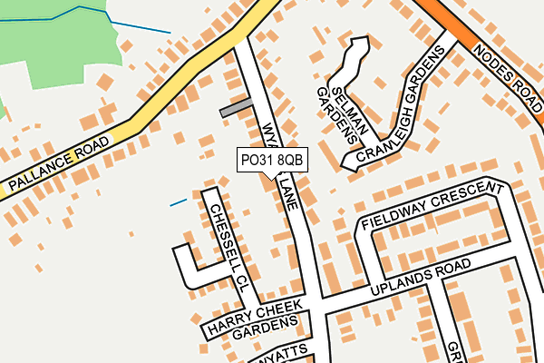 PO31 8QB map - OS OpenMap – Local (Ordnance Survey)