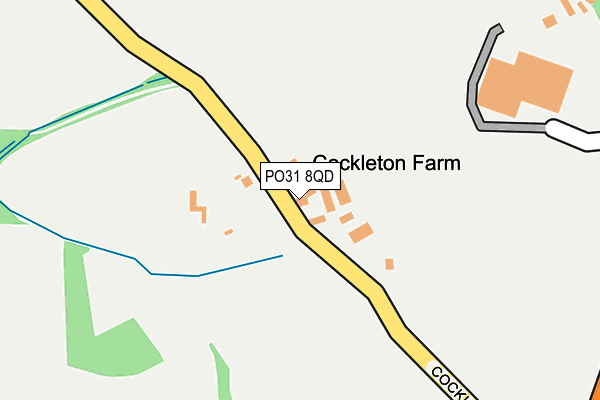 PO31 8QD map - OS OpenMap – Local (Ordnance Survey)