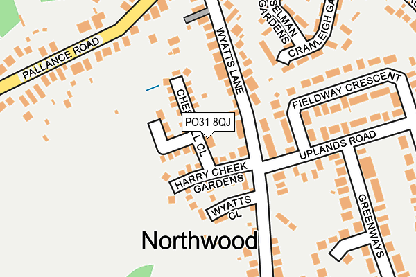 PO31 8QJ map - OS OpenMap – Local (Ordnance Survey)