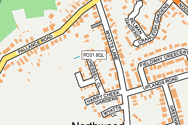 PO31 8QL map - OS OpenMap – Local (Ordnance Survey)