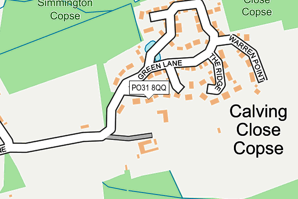 PO31 8QQ map - OS OpenMap – Local (Ordnance Survey)