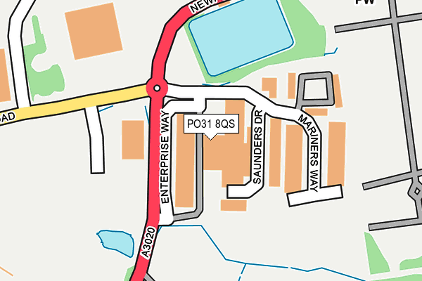 PO31 8QS map - OS OpenMap – Local (Ordnance Survey)