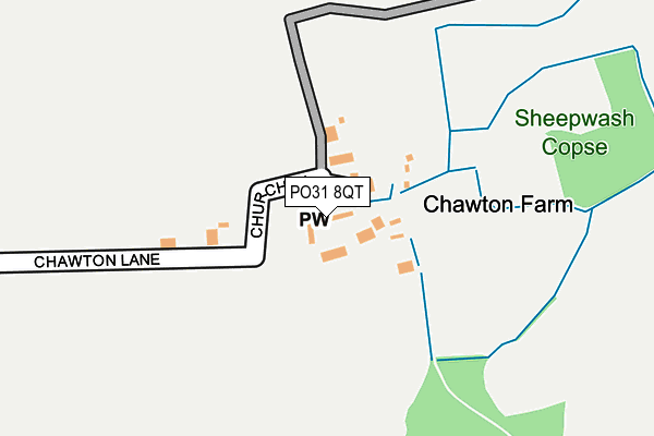 PO31 8QT map - OS OpenMap – Local (Ordnance Survey)