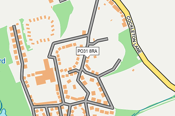 PO31 8RA map - OS OpenMap – Local (Ordnance Survey)