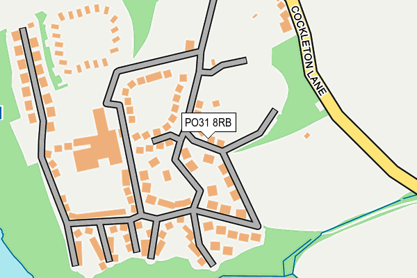 PO31 8RB map - OS OpenMap – Local (Ordnance Survey)